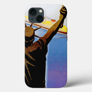ss Rex passing Statue of Liberty iPhone 13 Case