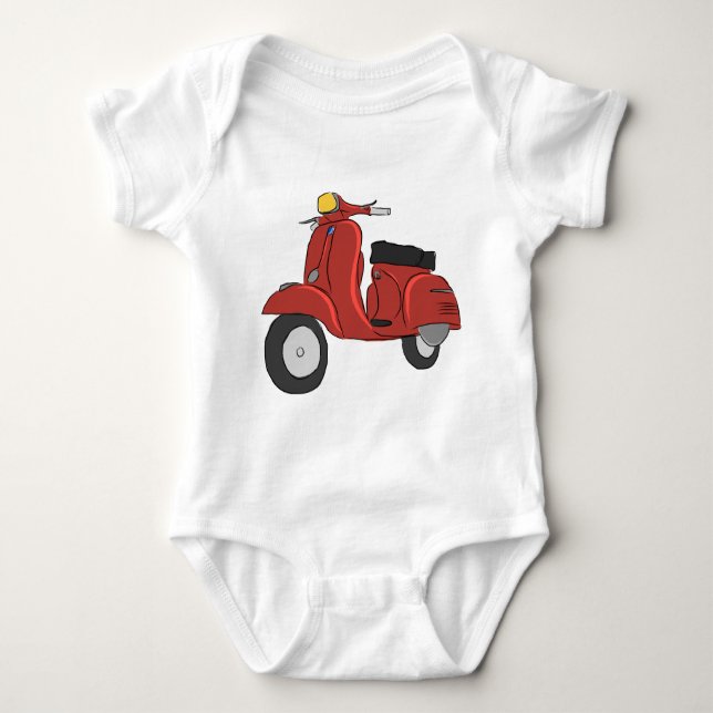 SS Scooter Baby Bodysuit (Front)