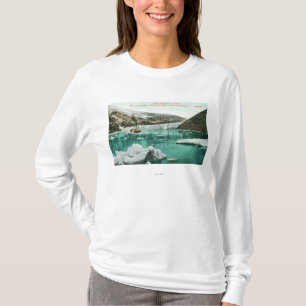 SS Spokane Steamer Passing by Glacier T-Shirt