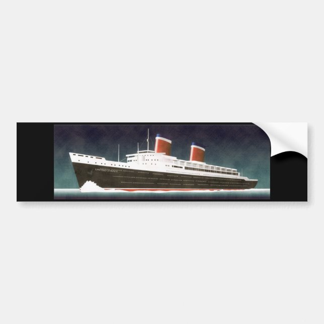 SS United States Bumper Sticker (Front)