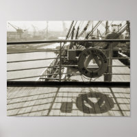 SS Washington Luxury Liner Cruise Ship 1930's Deck