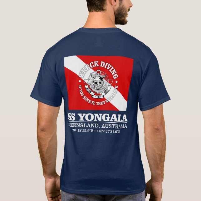 SS Yongala (best wrecks) T-Shirt (Back)
