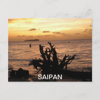 sSAIPAN SUNSET Postcard