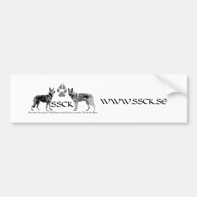 SSCK Bildekal Bumper Sticker (Front)
