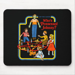 Ssessed Johnny Sarcastic Retro Vintage Funny Adult Mouse Pad