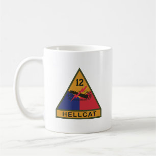 SSI - 12th Armoured Division w Name Tape Coffee Mug