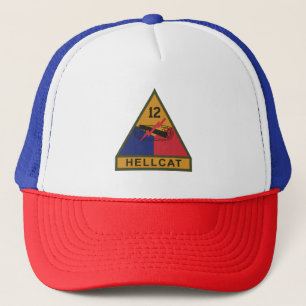 SSI - 12th Armoured Division w Name Tape Trucker Hat