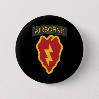 SSI - 25th Infantry Division with txt 6 Cm Round Badge