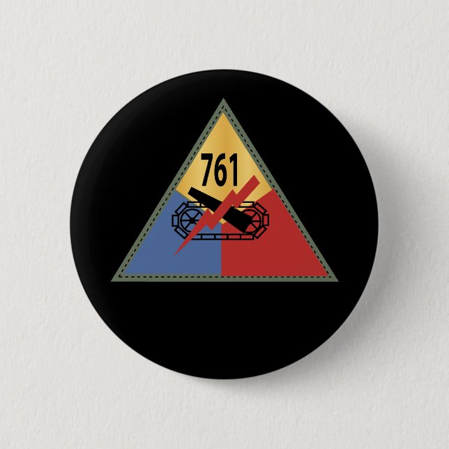SSI - 761st Tank Battalion 6 Cm Round Badge (Front)