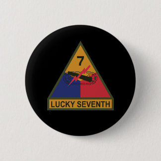 SSI - 7th Armoured Division w Name Tape 6 Cm Round Badge