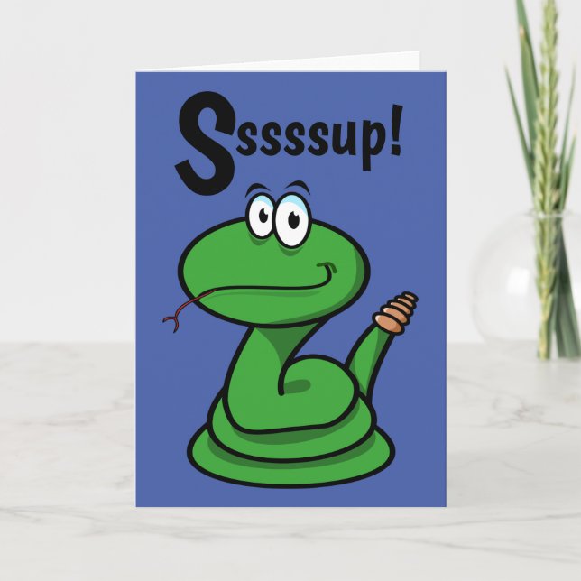 Sssssup! Snake Card (Front)