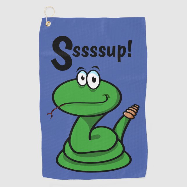 Sssssup! Snake Golf Towel (Front)