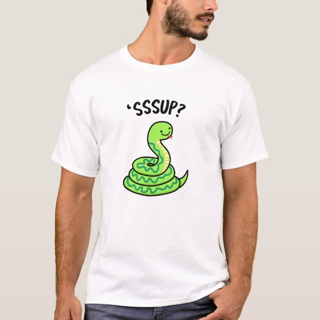 Sssup Funny Hissing Snake Pun  T-Shirt (Front)