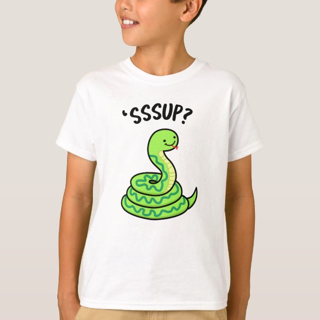 Sssup Funny Hissing Snake Pun  T-Shirt (Front)
