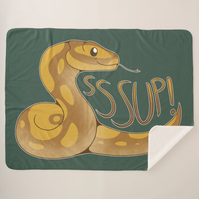 SSSup! Sherpa Blanket (Front (Horizontal))