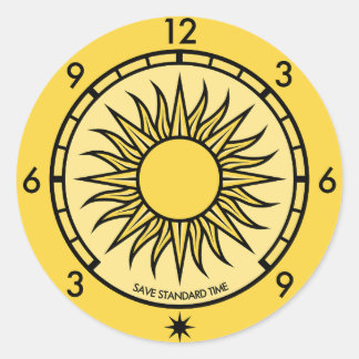 SST Logo Round Sticker With Text