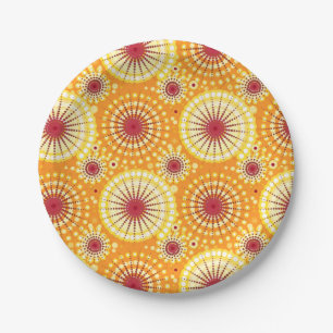 SStarbursts and pinwheels, saffron and raisin Paper Plate