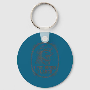 Ssum I Pee When I Laugh Funny Cowboy Humor Key Ring