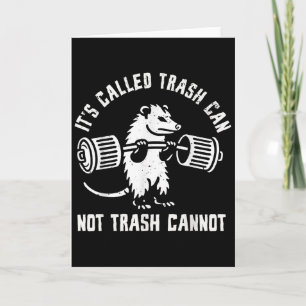 Ssum Ossum Trash Can Trash Cannot Funny Joke Ossum Card