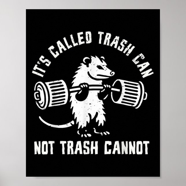 Ssum Ossum Trash Can Trash Cannot Funny Joke Ossum Poster (Front)