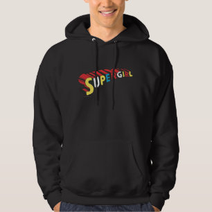 SSupergirl Colourful  Logo Hoodie