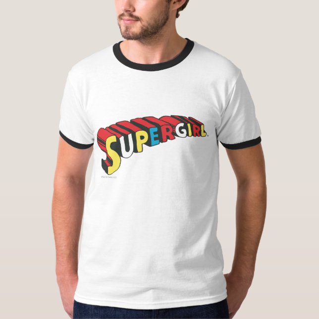 SSupergirl Colourful  Logo T-Shirt (Front)