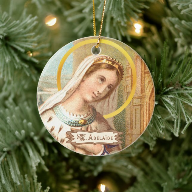 St. Adelaide, Holy Roman Empress (LT 03)  Ceramic Tree Decoration (Tree)