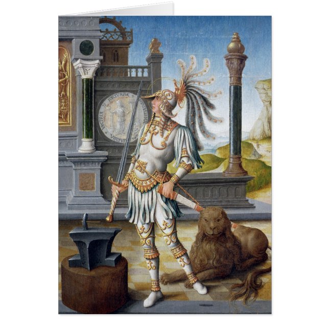 St. Adrian in Armour in an Open Landscape (Front)