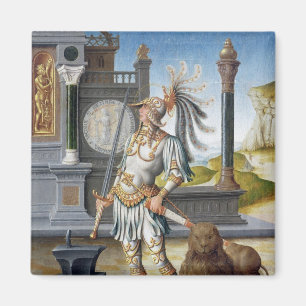 St. Adrian in Armour in an Open Landscape Magnet