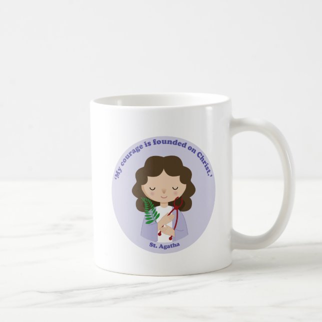 St. Agatha Coffee Mug (Right)