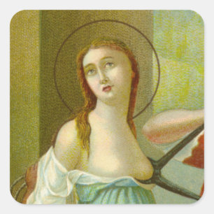 St. Agatha (M 003) Square Sticker
