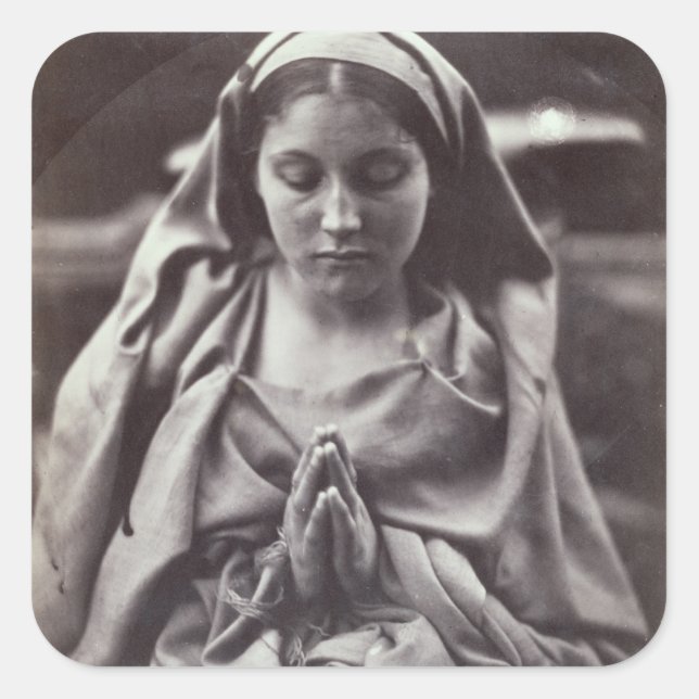 St. Agnes (albumen print) Square Sticker (Front)