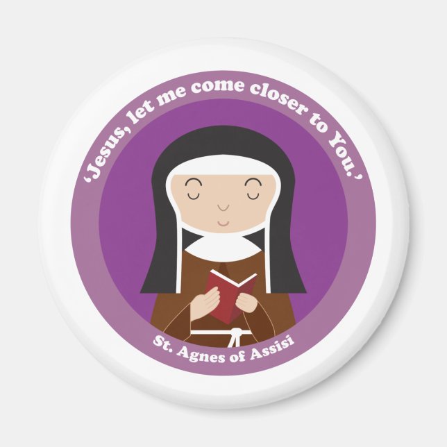 St. Agnes of Assisi Magnet (Front)