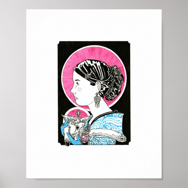 St. Agnes of Rome 8" x 10" Print (Front)