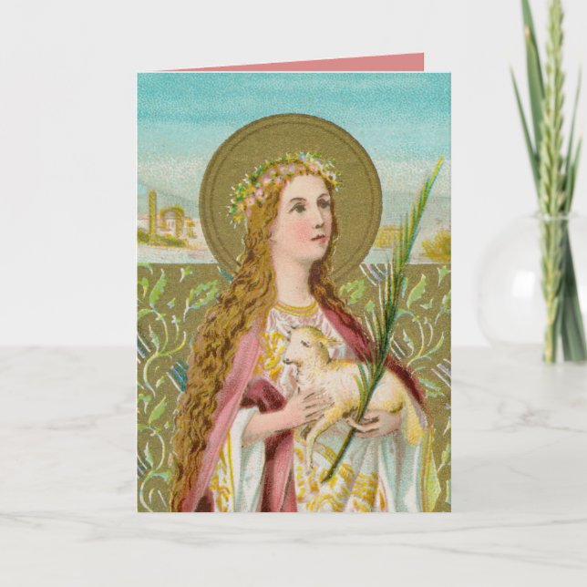 St. Agnes of Rome (BC 01) Card (Front)