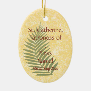 St. Agnes of Rome (BC 01) Ceramic Tree Decoration