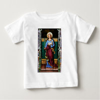 St Agnes of Rome, holding lamb and palm leaf