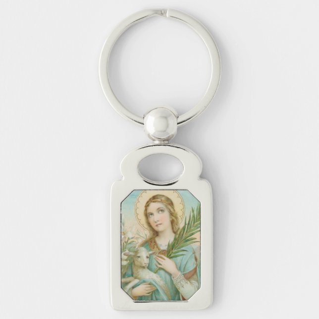 St. Agnes of Rome (MH 01) Key Ring (Front)