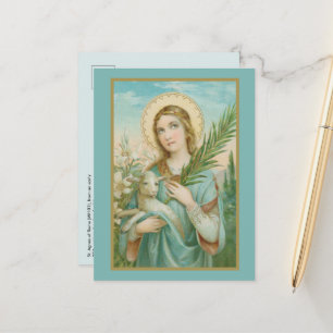 St. Agnes of Rome (MH 01) Postcard