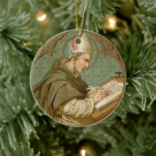 St. Albert the Great (BK 013) Ceramic Tree Decoration