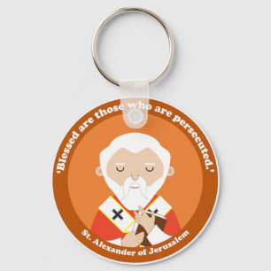 St. Alexander of Jerusalem Key Ring