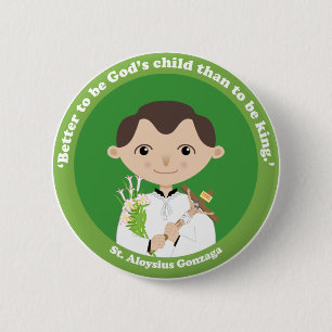 St. Aloysius Gonzaga 6 Cm Round Badge