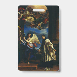 St. Aloysius Gonzaga Patron of Scholars Fine Art ID Badge
