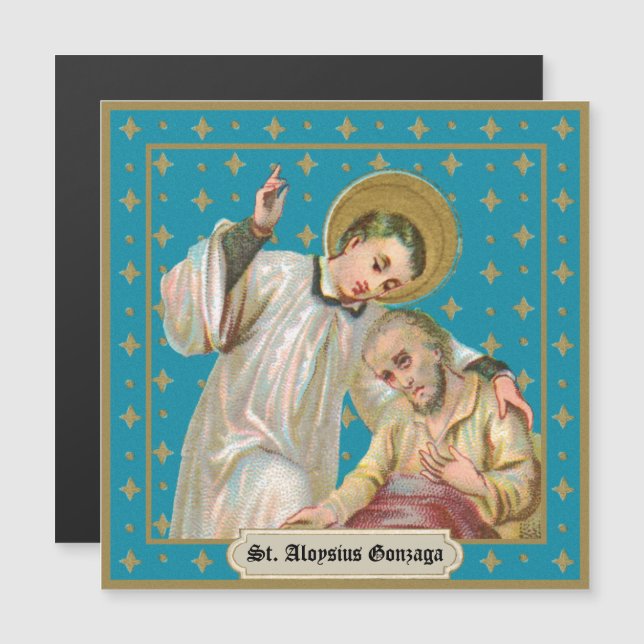 St. Aloysius Gonzaga & Plague Victim (M 006) (Front/Back)
