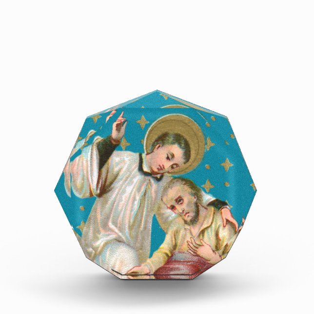 St. Aloysius Gonzaga & Plague Victim (M 006) Photo Block (Front)