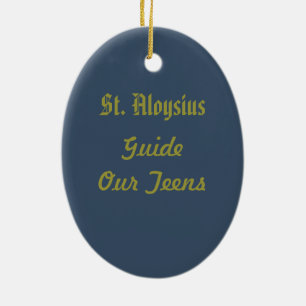 St. Aloysius Gonzaga (PM 01) Ceramic Tree Decoration