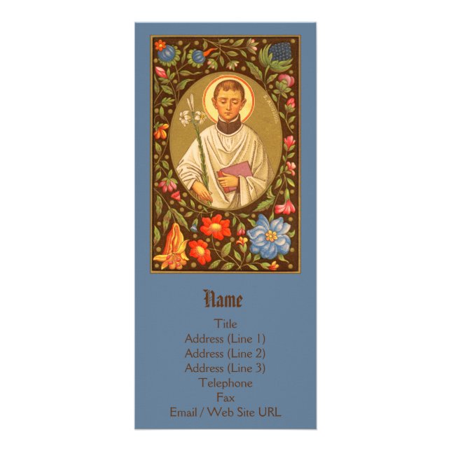 St. Aloysius Gonzaga (PM 01) Customisable Rack Card (Front)