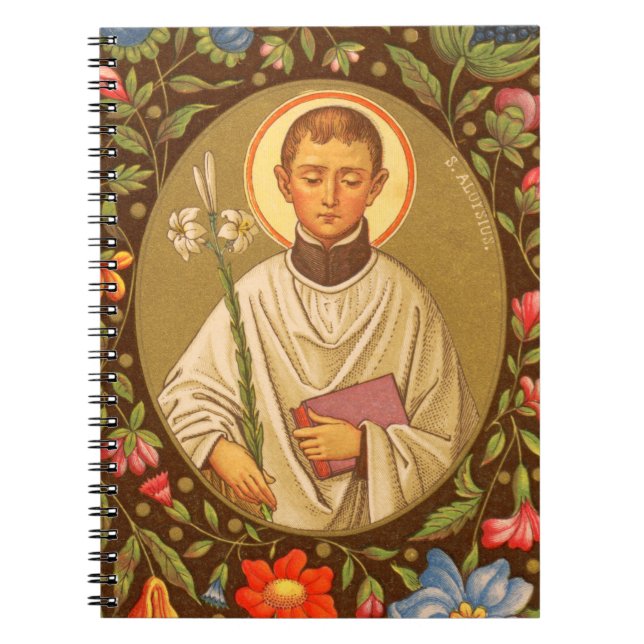 St. Aloysius Gonzaga (PM 01) Spiral Notebook (Front)