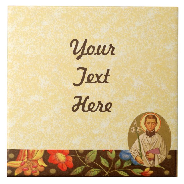 St. Aloysius Gonzaga (PM 01a) DIY Design Tile (Front)