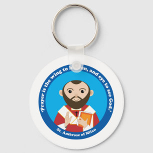 St. Ambrose of Milan Key Ring